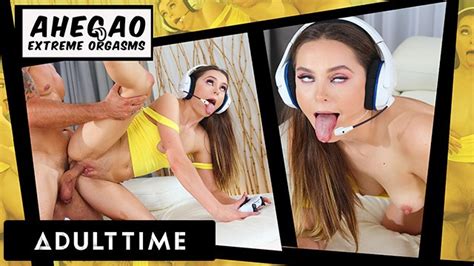 Adult Time Ahegao Extreme Orgasms Gamer Girl Aften Opal Gets Fucked