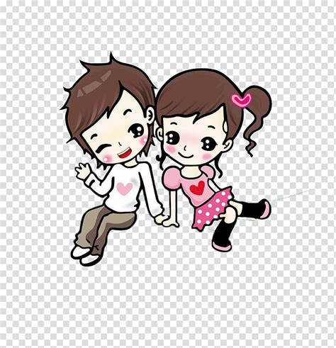 Boy And Girl Illustration Cartoon Animation Love Drawing Couple