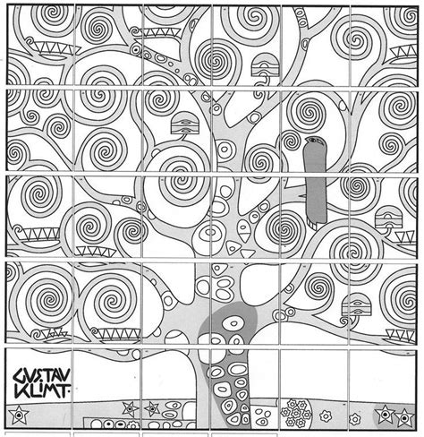 Gustav Klimt Tree Of Life Feuilles De Travail Dart Arts Visuels