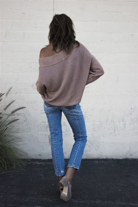 Free People Cozy Sweater And Flattering Jeans Shalice Noel