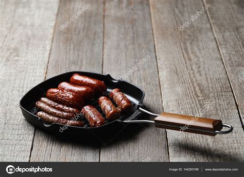 Various Delicious Sausages — Stock Photo © Yekophotostudio 144293199