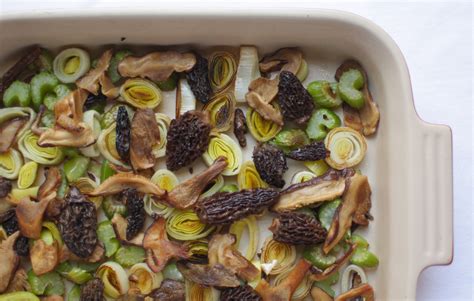 A Vegetarian Dinner Recipe Leek And Mushroom Bake With Polenta Crust