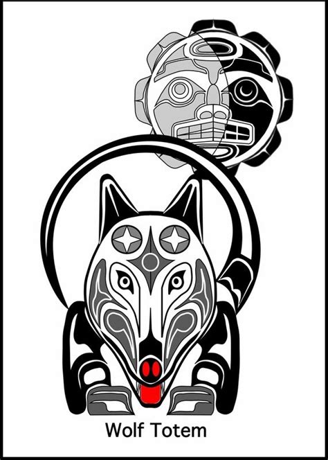 Wolves Native Art Haida Art Indian Artwork