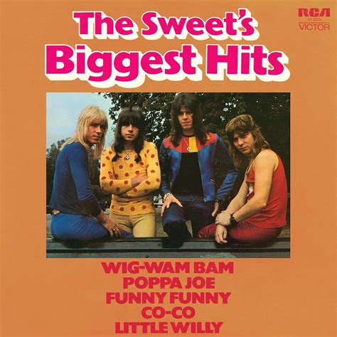 Sweet Biggest Hits Album Cover Glam Rock Bands Sweet Vinyl