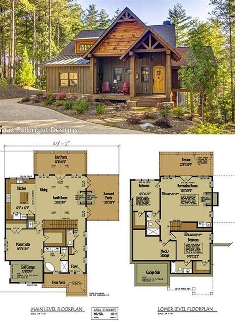 10 Impressively Unique Cabin Floor Plans Cottage Floor Plans Cabin