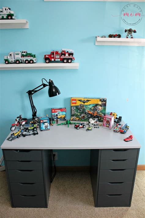 Easy Diy Lego Tables Ikea Hack Lego Desk Tutorial In 2020 Lego Desk