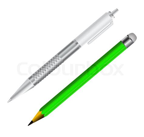 Pen And Pencil Vector Stock Vector Colourbox