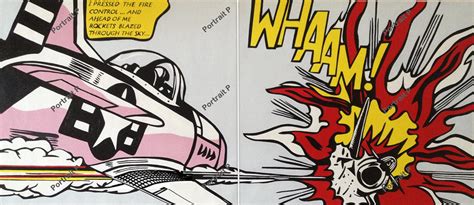 Roy Lichtenstein Whaam Diptych Canvas Poster Hand Painted Painting
