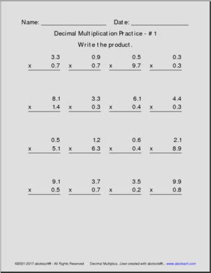 Found worksheet you are looking for? Multiplying Decimals - Multiplication Practice - Decimal ...