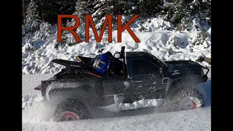 Rc Rmk Khaos Brushless Long Track Rc Snowmobile On Snowjumpingrc