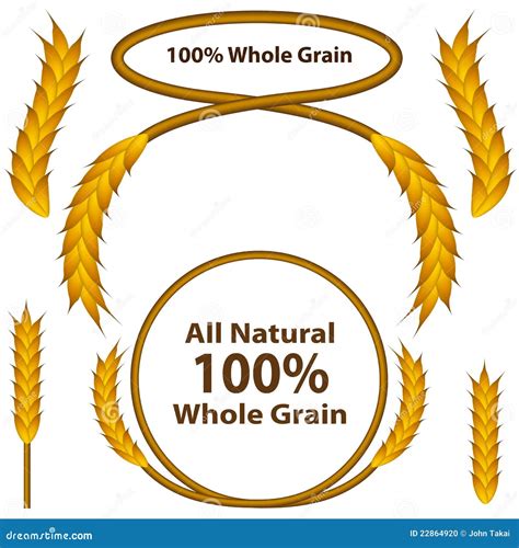 Whole Grain Wheat Set Stock Vector Illustration Of Honey 22864920