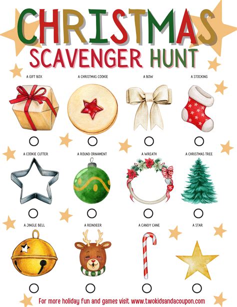 Have Holiday Fun With This Christmas Scavenger Hunt Game