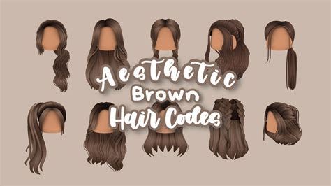 Aesthetic Brown Hair Codes For Roblox Bloxburg Part Brown Wavy