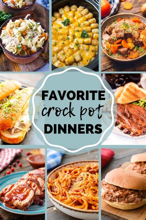 Plus it will leave your house smelling amazing as it cooks all day! Easy Crock Pot Dinners! | Best crockpot recipes, Dinner ...