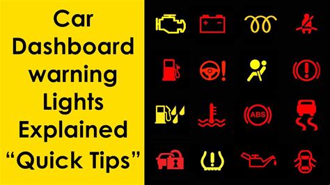 Car Dashboard Warning Lights Explained Warning Lights On Your Cars