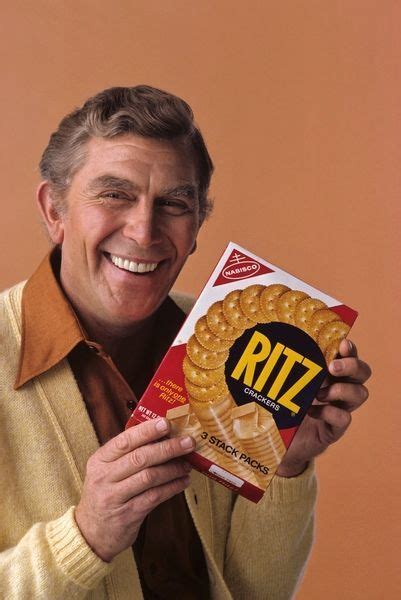 Andy Griffith In A Ritz Crackers Ad From 1978 Don Knotts Andy