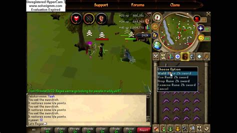 Runescape Lets Ragee F2p Pure Pking Range R2h Wilderness Youtube