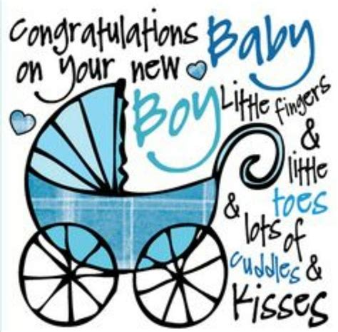 Congratulations On Your New Baby Boylittle Fingers And Little Toes