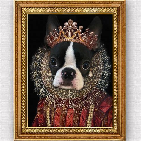Custom Renaissance Pet Painting Historical Art Regal Royal Pet Portrait