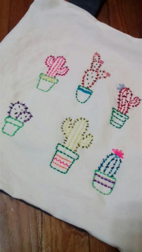 Cactus Bordado Mexicano Bordado Bordados Mexicanos Mexicano