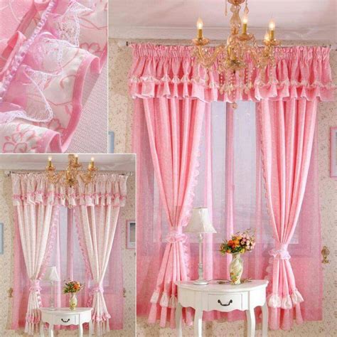 Baby Pink Curtain Pink Bedding Bedroom Drapes Window Curtains Bedroom