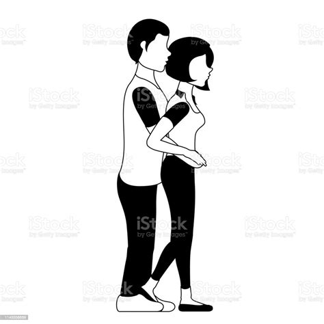 couple hugging each other valentine day stock illustration download image now adult
