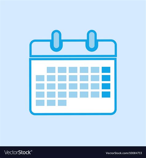 Calendar Icon Aesthetic Blue