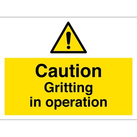 Gritting In Operation Signs From Key Signs Uk