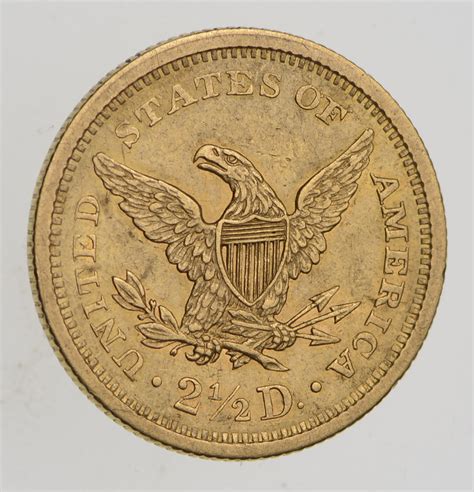 1861 250 Liberty Head Gold Quarter Eagle New Reverse Choice
