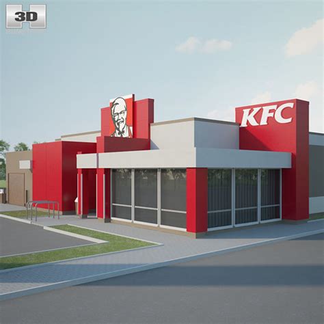 KFC Restaurant 02 3D Model CGTrader
