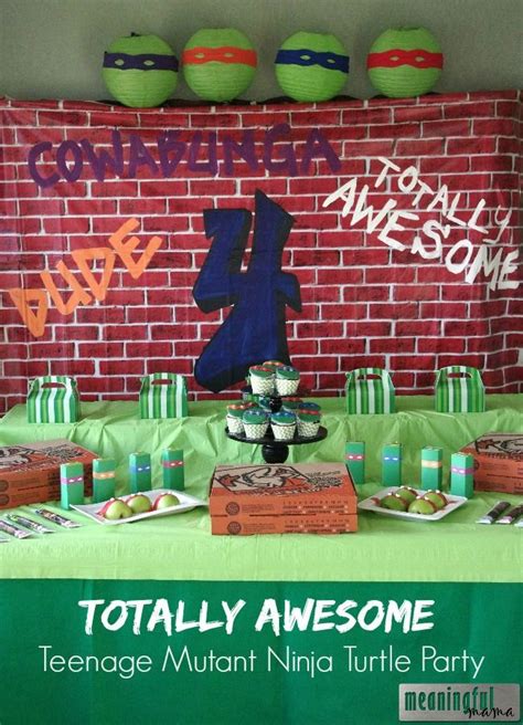 Teenage Mutant Ninja Turtle Party Ideas Food Decorations And More
