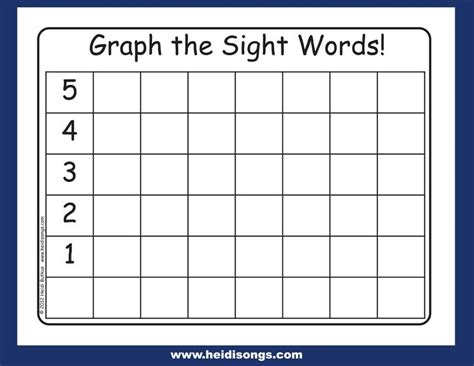 Daily Sight Word Graph Sight Word Graphing Sight Words Sight Words