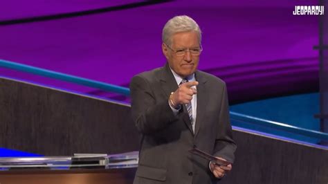 Alex Trebek Chokes Up After ‘jeopardy Contestant Shares Supportive Message National
