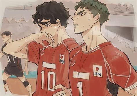 Sakusa And Ushijima Haikyuu Anime Ushijima Wakatoshi Anime