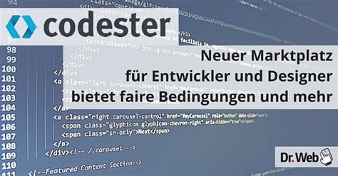 Codester, brandneuer Marktplatz für Entwickler und Designer | DR. WEB