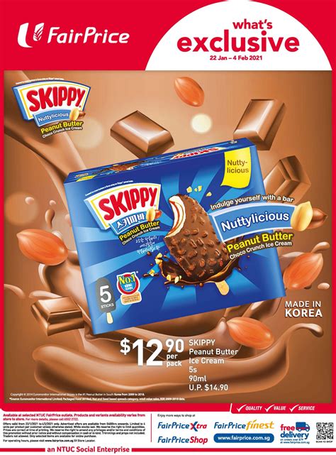 Skippy Peanut Butter Ice Cream Now Available At Fairprice Lobang Guru
