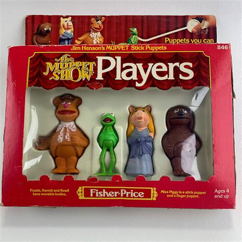 Fisher Price The Muppet Show Players Miss Piggy Stick Puppet 1979 A