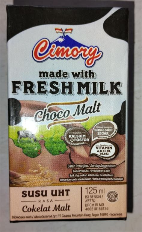 Frozzie Frozen Food Cimory Uht Milk Choco Malt Ml