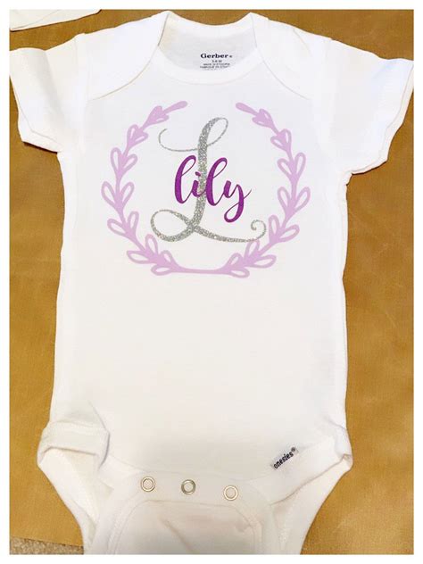 Excited To Share This Item From My Etsy Shop Monogram Onesie