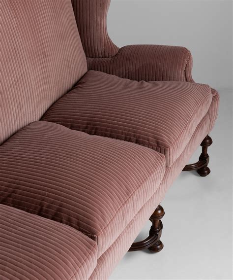 Camelback Sofa In Corduroy Velvet Obsolete