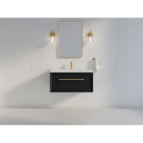 Kohler Enivo 36 In Gloss Black Bathroom Vanity Base Cabinet Without Top