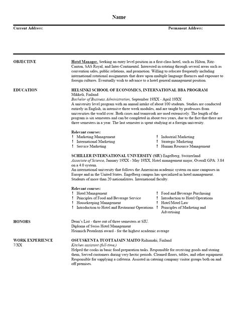 Scroll down to explore and download. Hotel Manager Resume Sample | Resume Writing Service