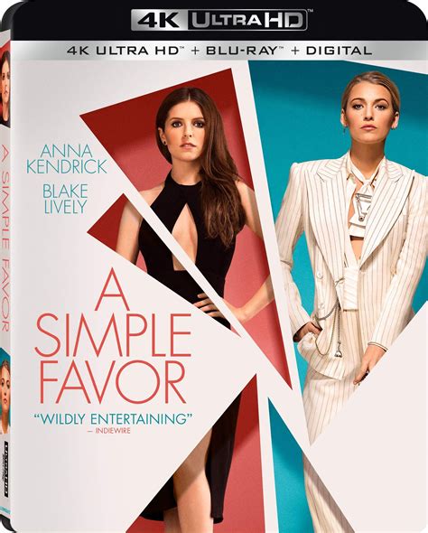 I'm sure paul feig wanted a change of scenery. A Simple Favor DVD Release Date December 18, 2018