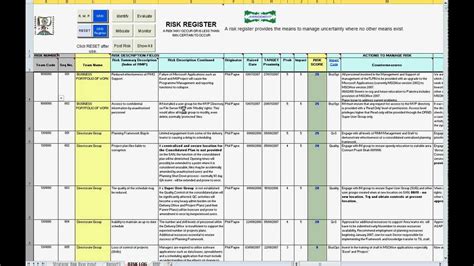 Risk Register Template Excel Nhs And Iso 31000 Risk Register Template