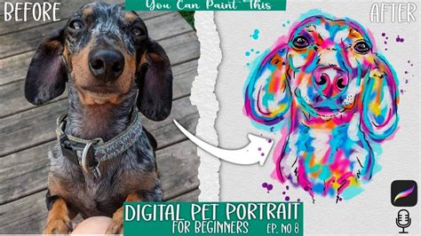 Procreate Ipad Art Dog Drawing Photo Projects Diy Dog Stuff Dog