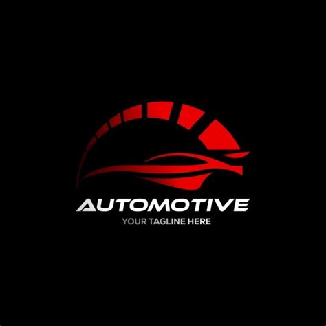 Car Logo In Simple Line Graphic Design Template Vector