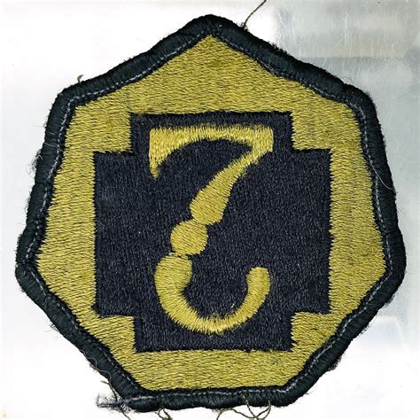 Vintage Us Army Patch 7th Medical Command Od Green Shoulder Sleeve Ins