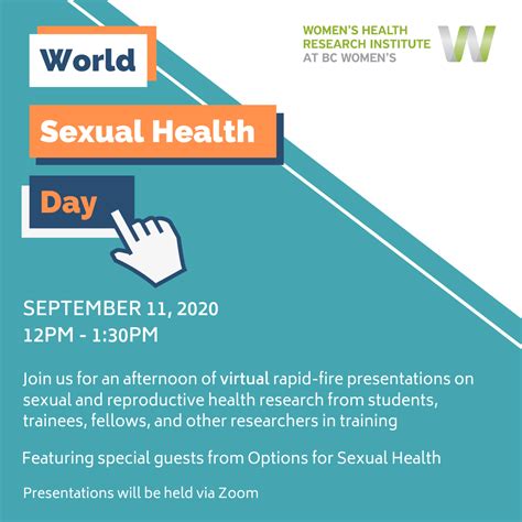 World Sexual Health Day Women S Health Research Institute