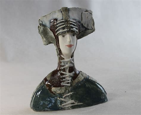 Small Ceramic Bust Ceramic Sculpture Fine Art Ceramic Etsy