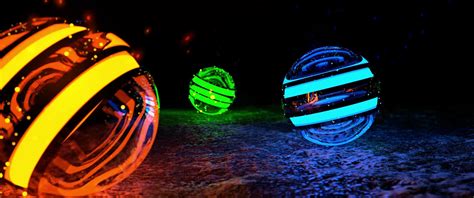 Abstract Neon Balls Live Wallpaper Moewalls